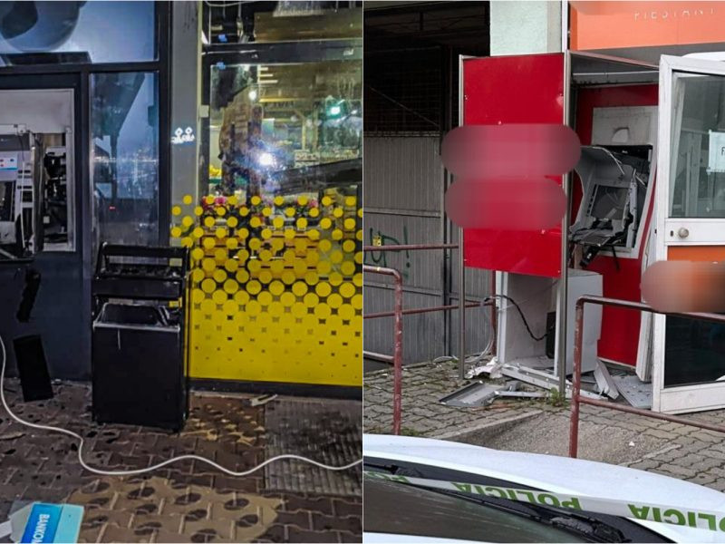 Výbuch v Košiciach poškodil dvere predajne a bankomat, rovnaký incident riešia aj v Piešťanoch. Po páchateľoch pátrajú