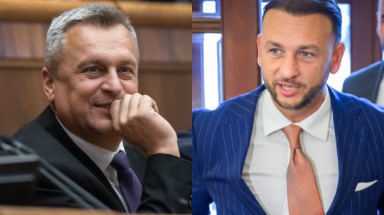 Predsedovia SNS a Hlasu-SD Andrej Danko a Matúš Šutaj Eštok.
