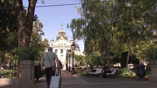 Na ilustračnej snímke turista v Košiciach.