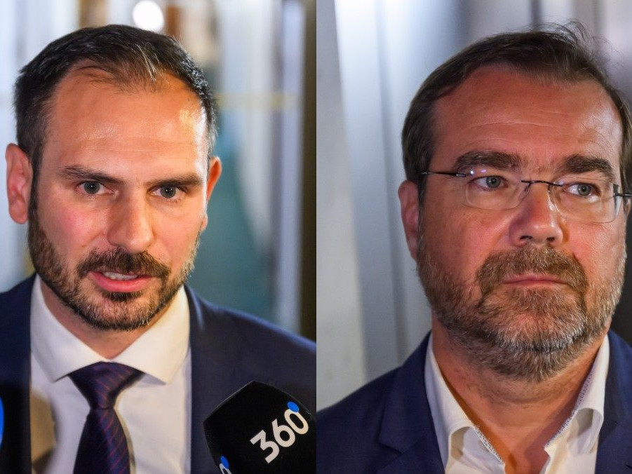 Poslanci NR SR Rastislav Krátky a Marek Krajčí (Slovensko/Za ľudí/KÚ).