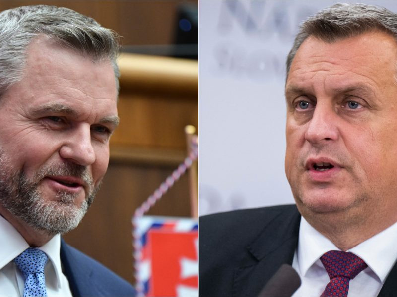 Na snímke Peter Pellegrini a Andrej Danko.