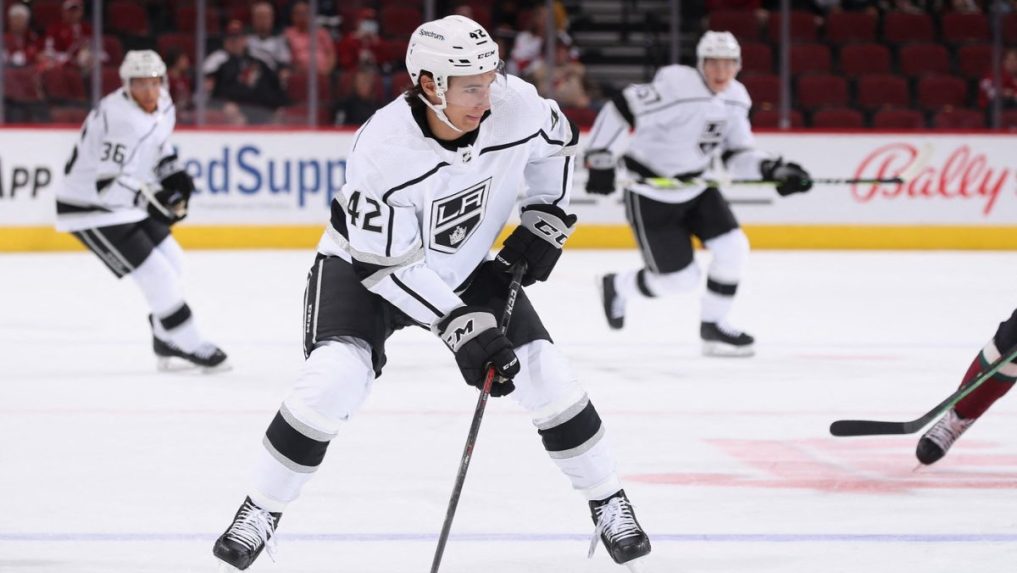 Hokejista Martin Chromiak v drese Los Angeles Kings.