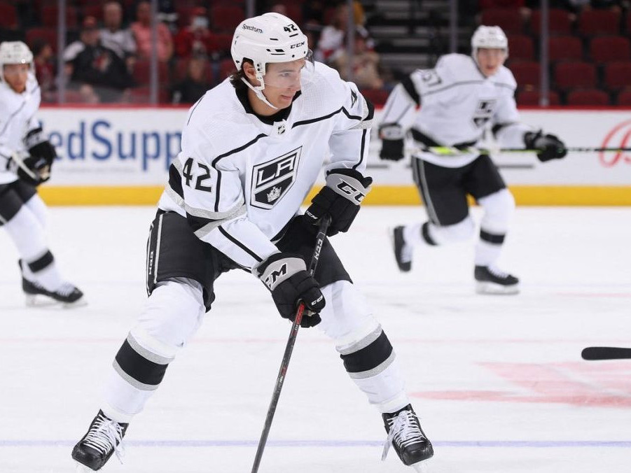 Hokejista Martin Chromiak v drese Los Angeles Kings.