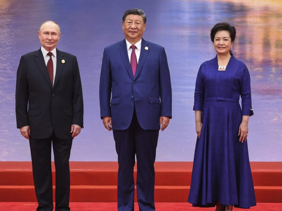 Na snímke Vladimir Putin a Si Ťin-pching,