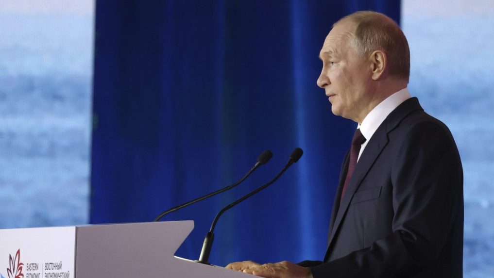 Na snímke ruský prezident Vladimir Putin.