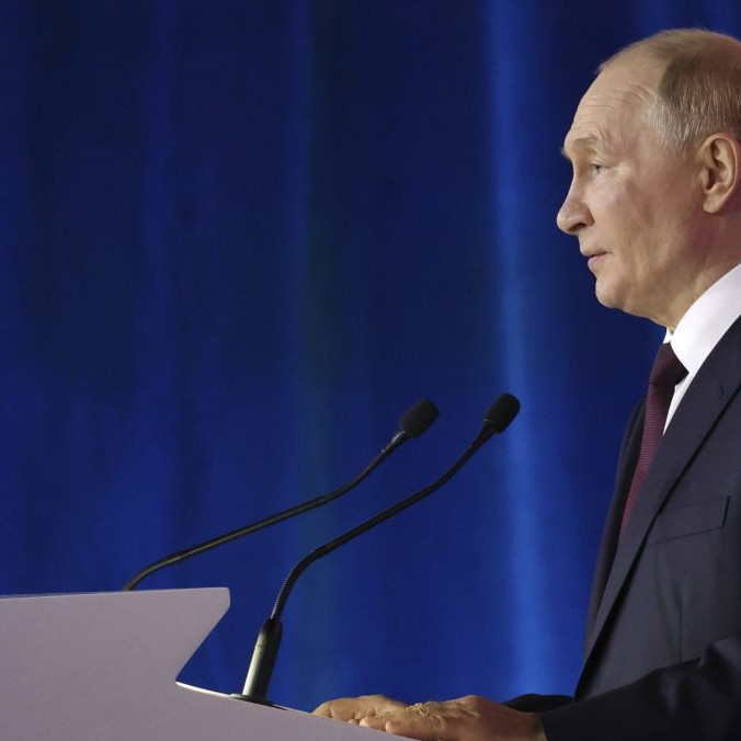 Na snímke ruský prezident Vladimir Putin.