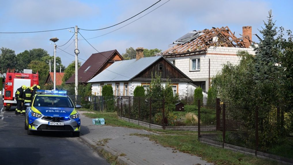 Rodinný dom v Poľsku zasiahol ruský dron.
