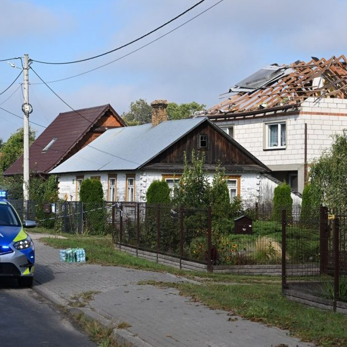 Rodinný dom v Poľsku zasiahol ruský dron.