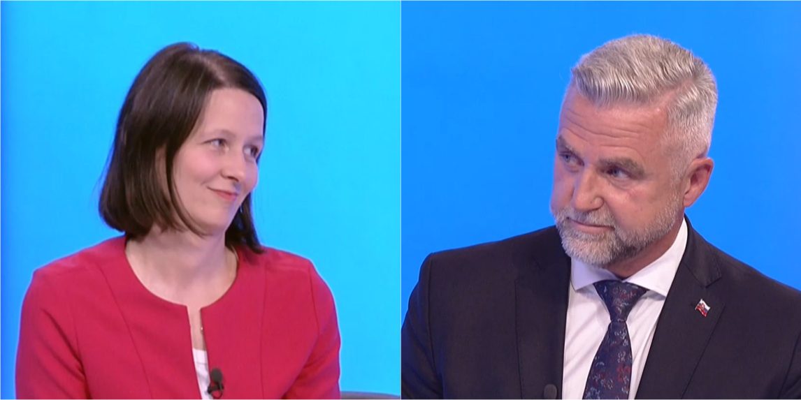 Na snímke Zuzana Števulová a Tibor Gašpar.