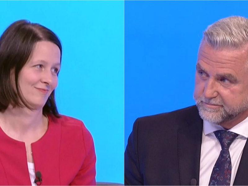 Na snímke Zuzana Števulová a Tibor Gašpar.