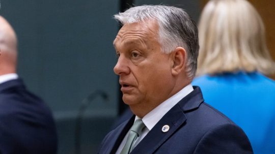 Na snímke maďarský premiér Viktor Orbán.