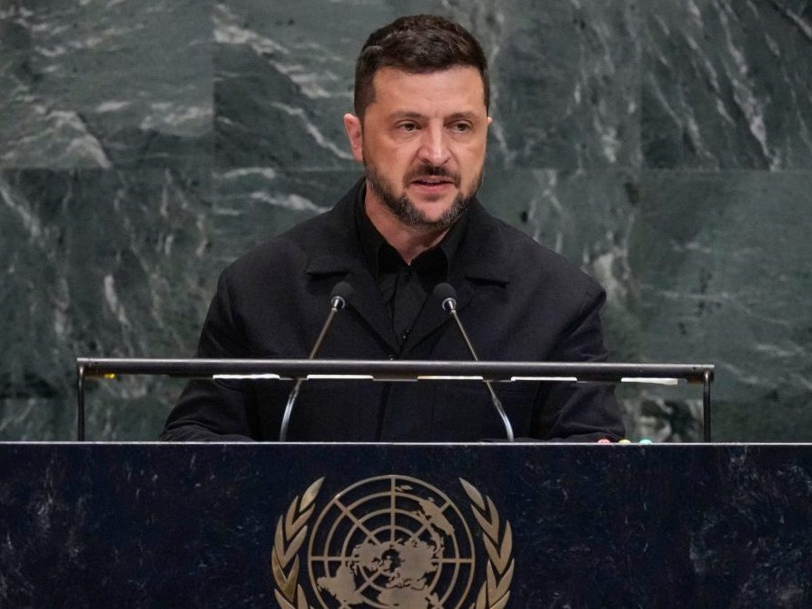 Na snímke Volodymyr Zelenskyj.