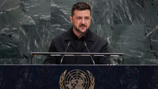 Na snímke Volodymyr Zelenskyj.