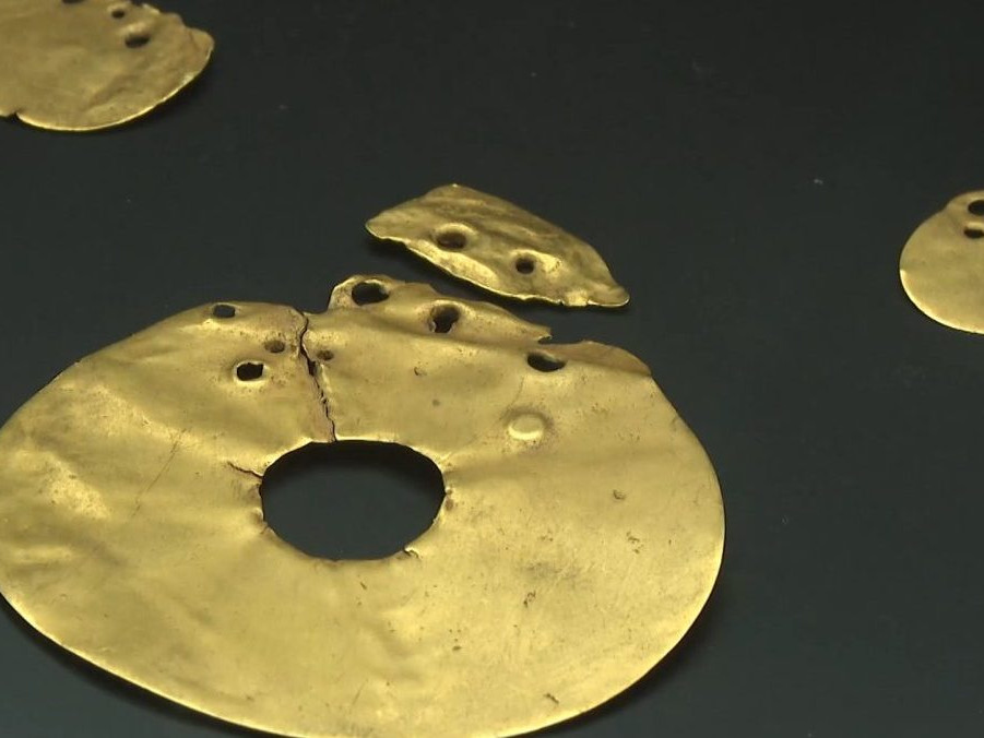 Na snímke zlato Zemplínskeho múzea v Michalovciach.