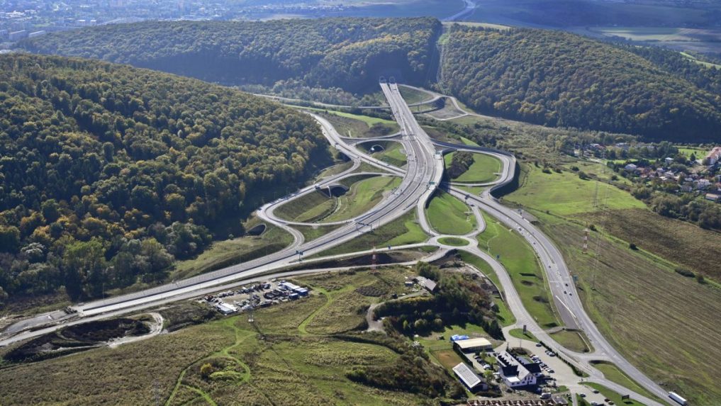Stavba II. etapy severného obchvatu Prešova.