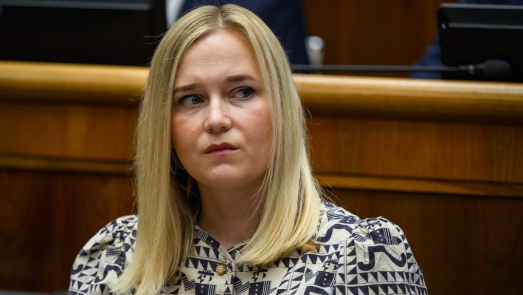 Na snímke opozičná poslankyňa Vladimíra Marcinková (SaS).