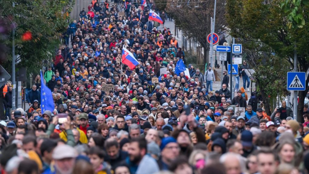 Pochod organizovala strana SaS.