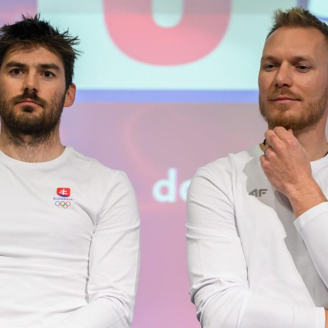 Lyžiari Andreas Žampa a Adam Žampa.