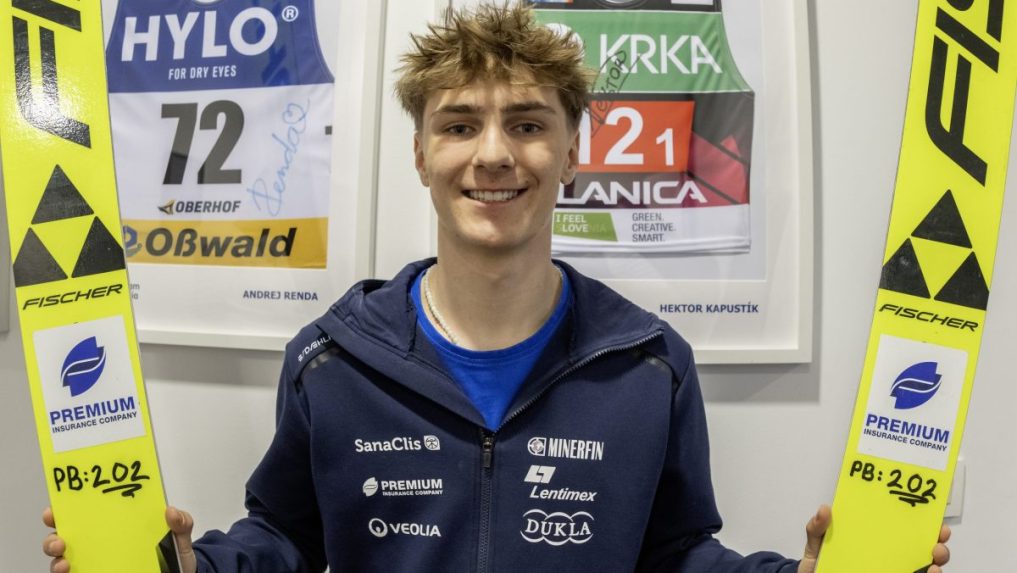 Slovenský reprezentant v skokoch na lyžiach Hektor Kapustík.