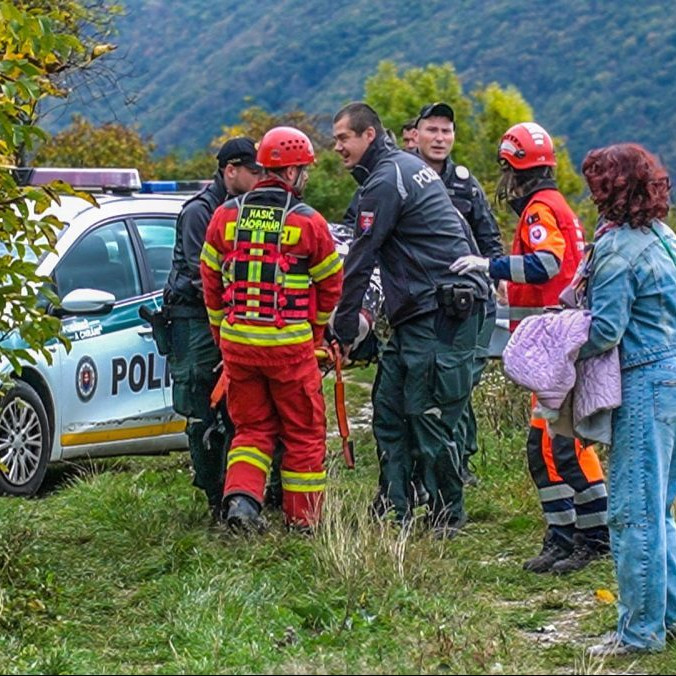 snímka z miesta havárie