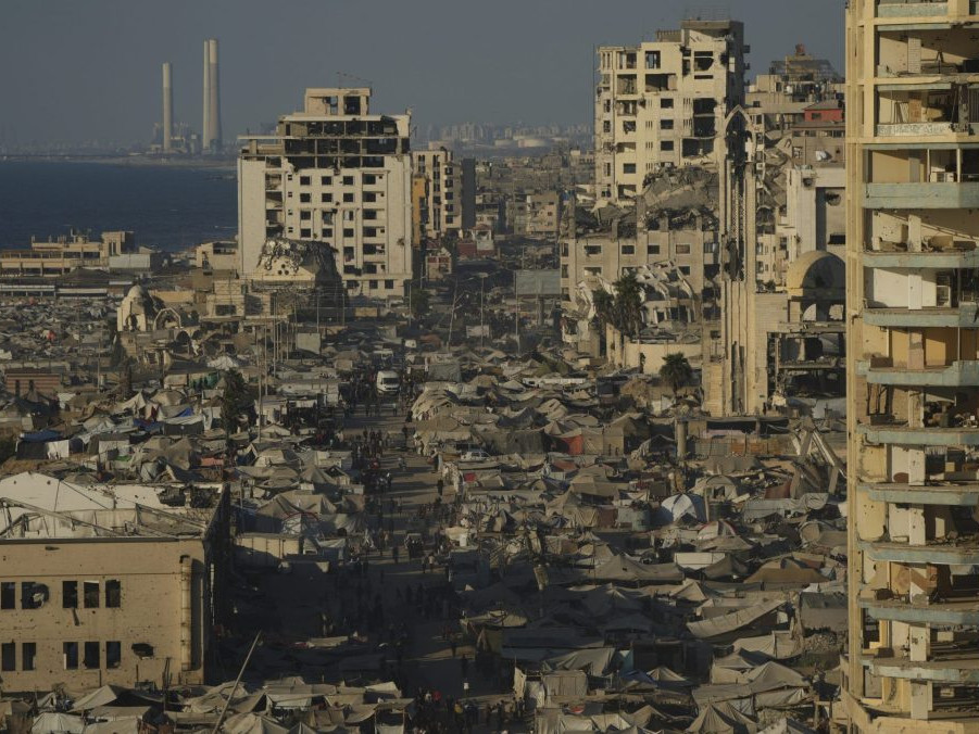 zničené budovy v Gaze