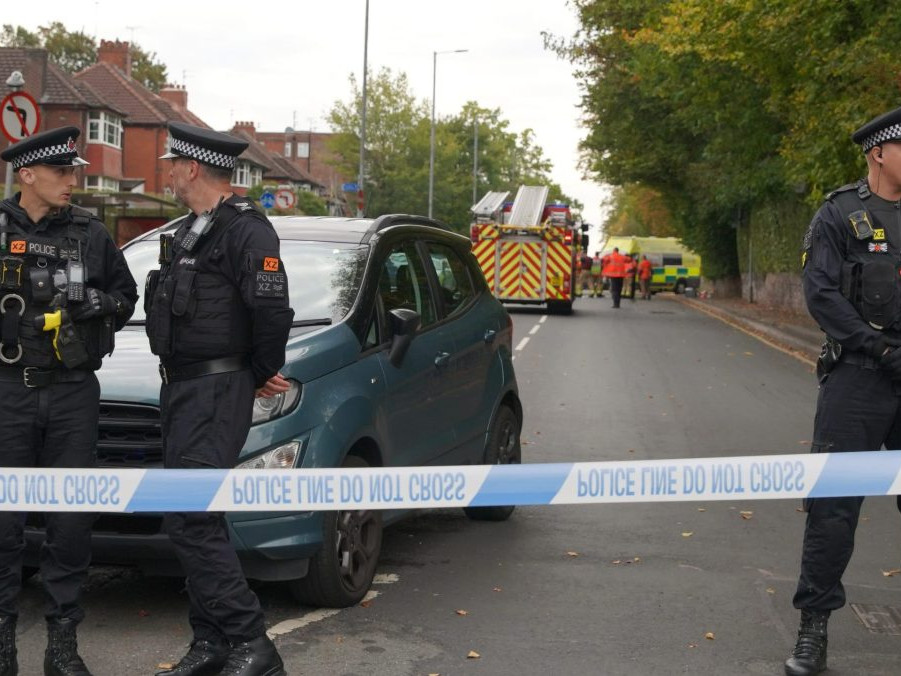 polícia v Manchestri