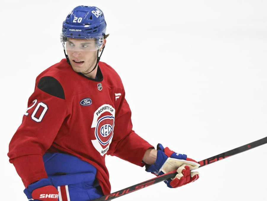 Slovenský hokejista Juraj Slafkovský.