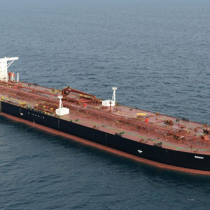 Na snímke tanker Boracay údajne patriaci ruskej tieňovej flotile.