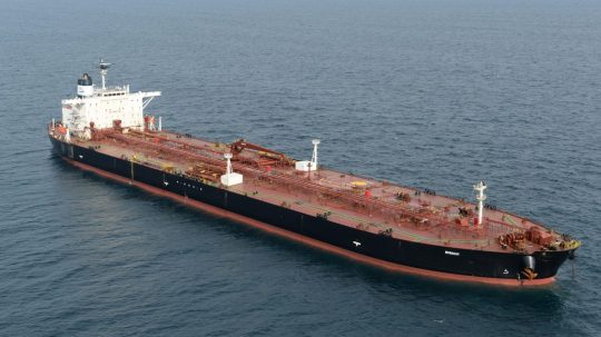 Na snímke tanker Boracay údajne patriaci ruskej tieňovej flotile.