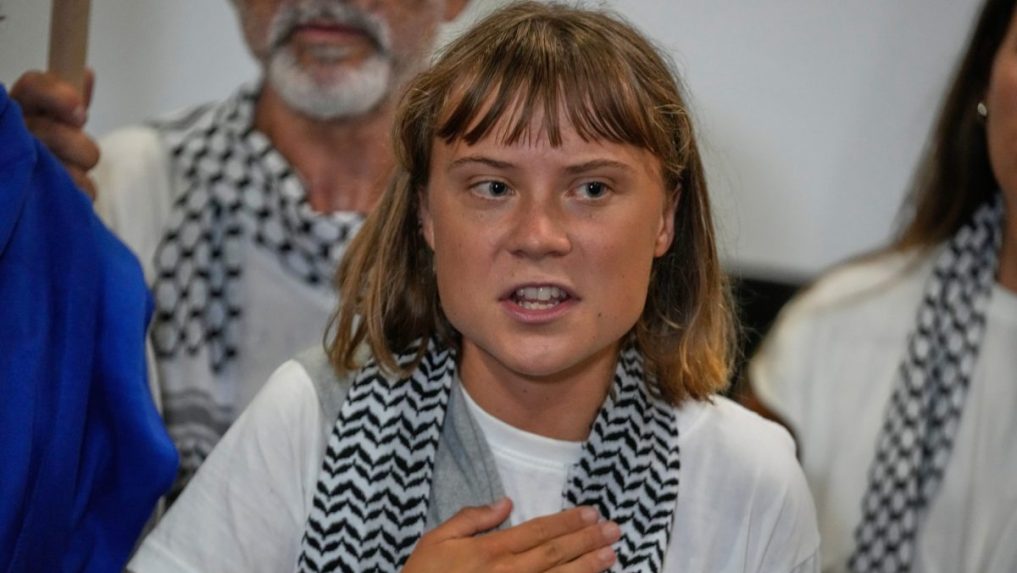 Švédska aktivistka Greta Thunbergová.