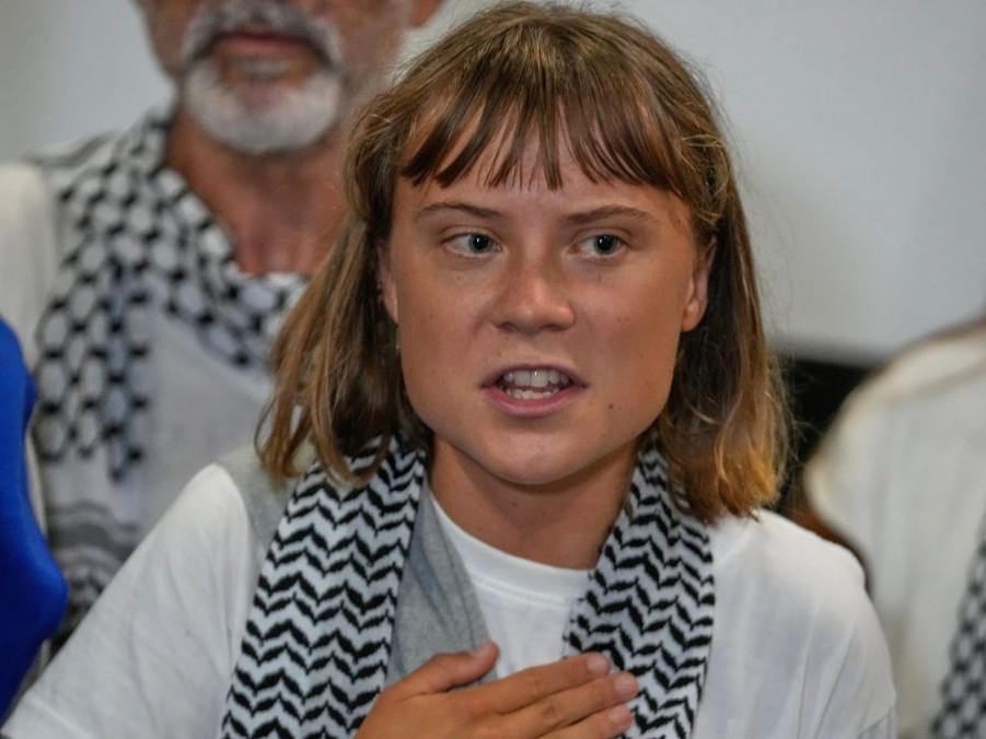 Švédska aktivistka Greta Thunbergová.