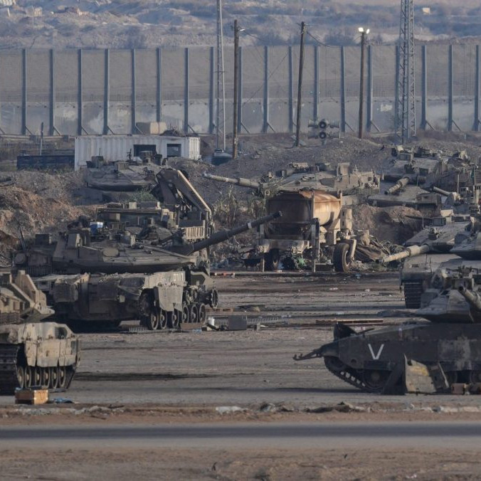 tanky pri Pásme Gazy