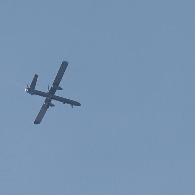 Na snímke je bezpilotné lietadlo - dron.