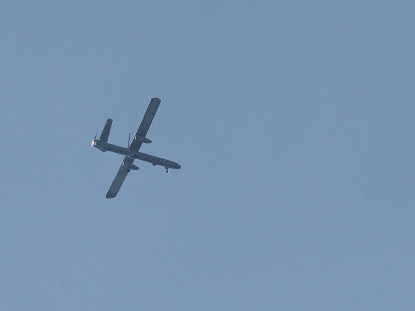 Na snímke je bezpilotné lietadlo - dron.