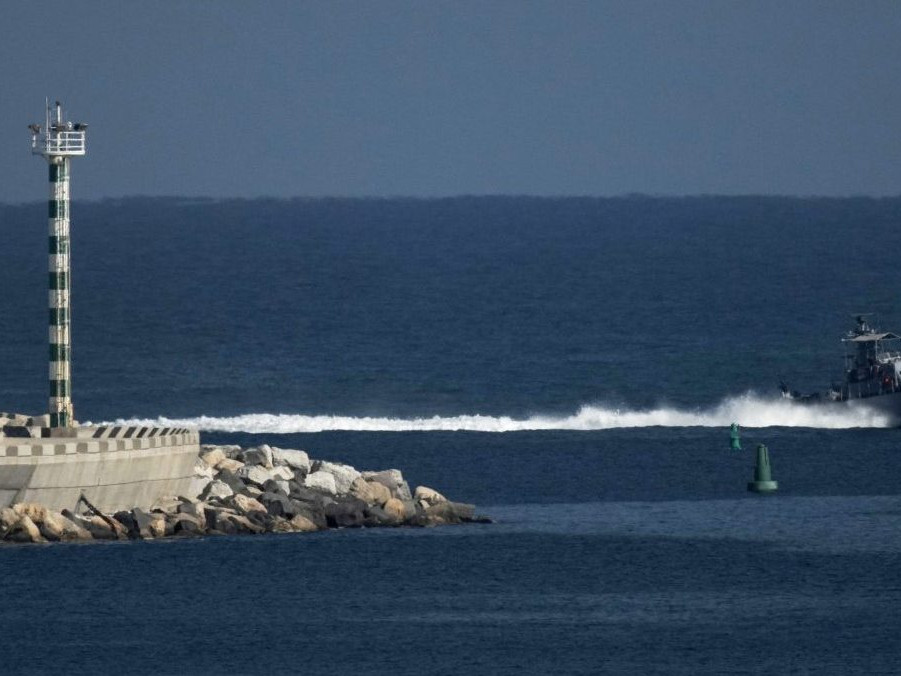 Na snímke loď izraelskej armády.