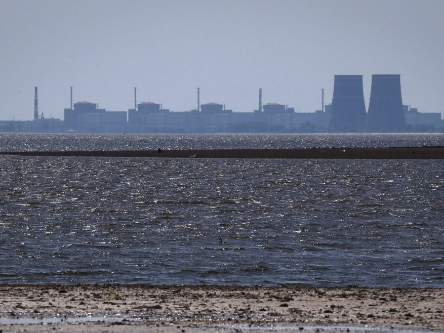 Na snímke Záporožská jadrová elektráreň.