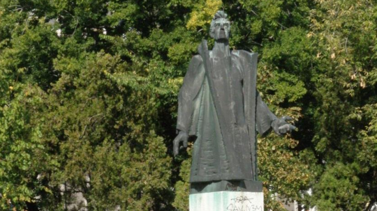 Na snímke pomník Mareka Čulena v Bratislave.