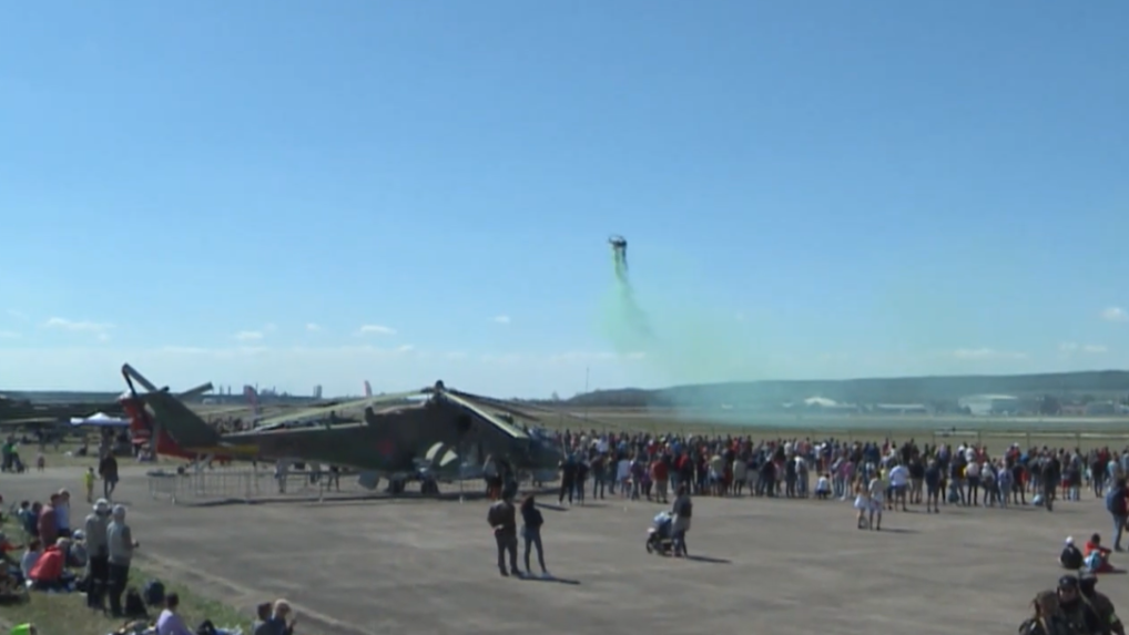 Na snímke letecké dni v Košickom kraji.