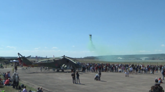 Na snímke letecké dni v Košickom kraji.