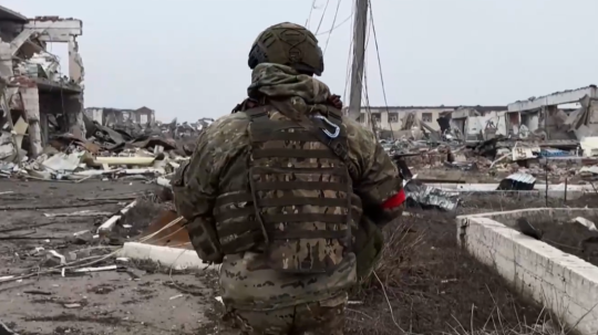 Na snímke ruský vojak.