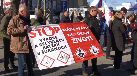 Protest v Šuranoch.