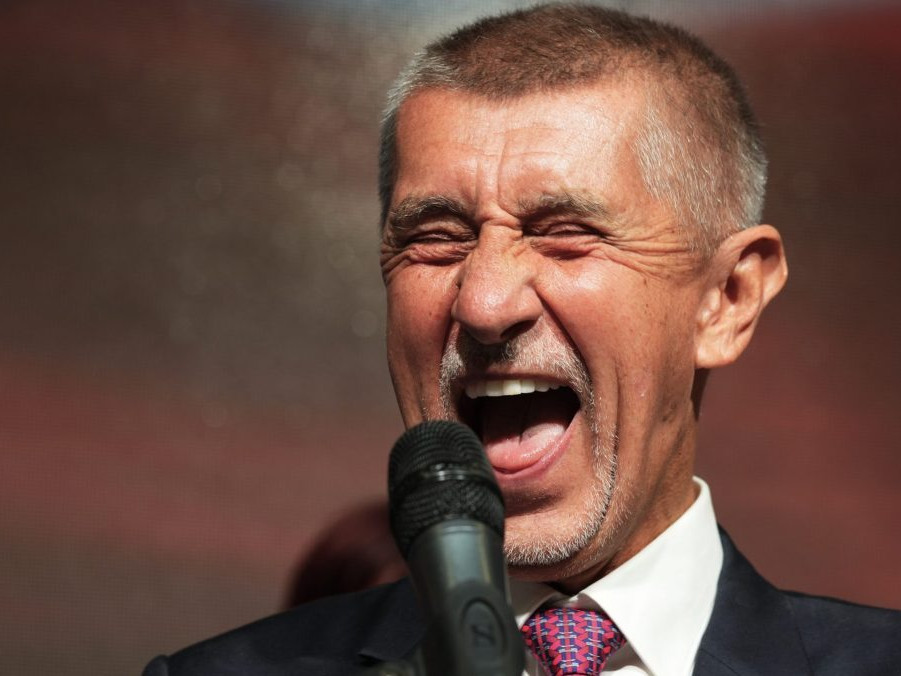 Líder víťazného hnutia ANO Andrej Babiš.
