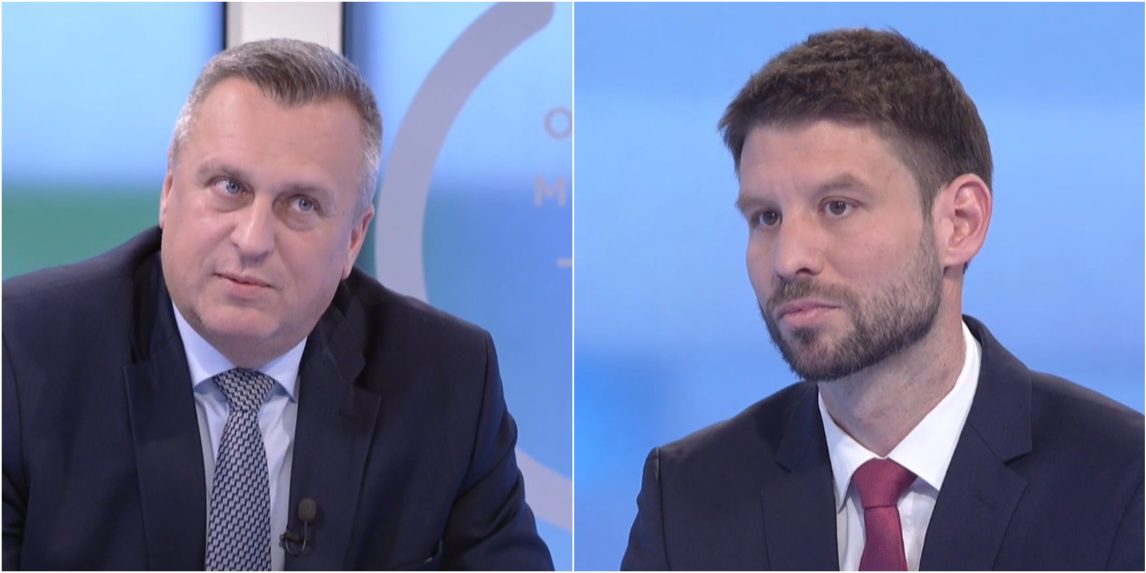 Na snímke Andrej Danko a Michal Šimečka.