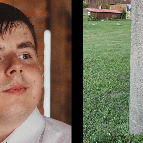 Na snímke Dávid a elektrický stĺp, ktorý sa mu stal osudným.