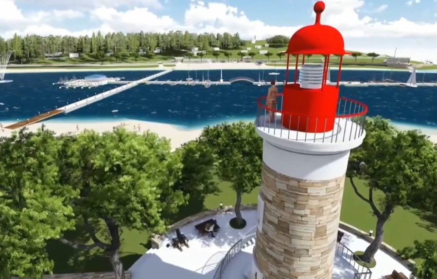 Na snímke návrh projektu na Domaši.