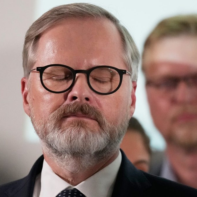 Líder hnutia spolu a český premiér Petr Fiala.