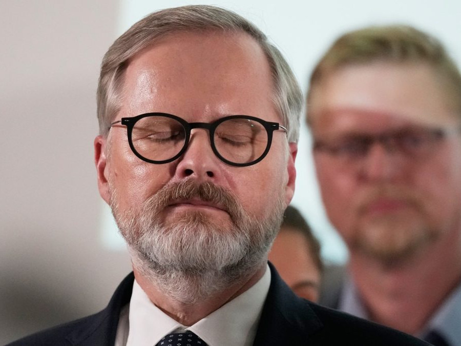 Líder hnutia spolu a český premiér Petr Fiala.