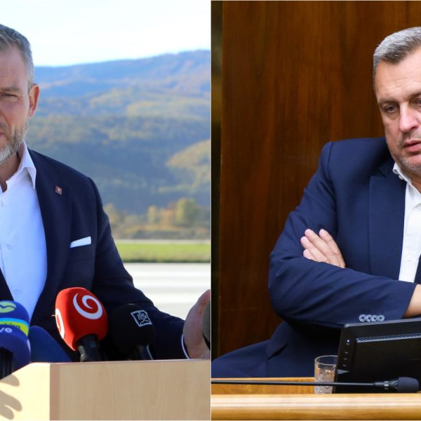Na snímke Peter Pellegrini a Andrej Danko.