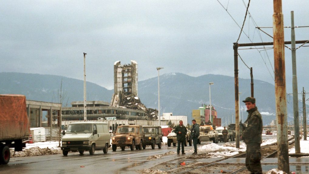 ulica v Sarajeve v 1992