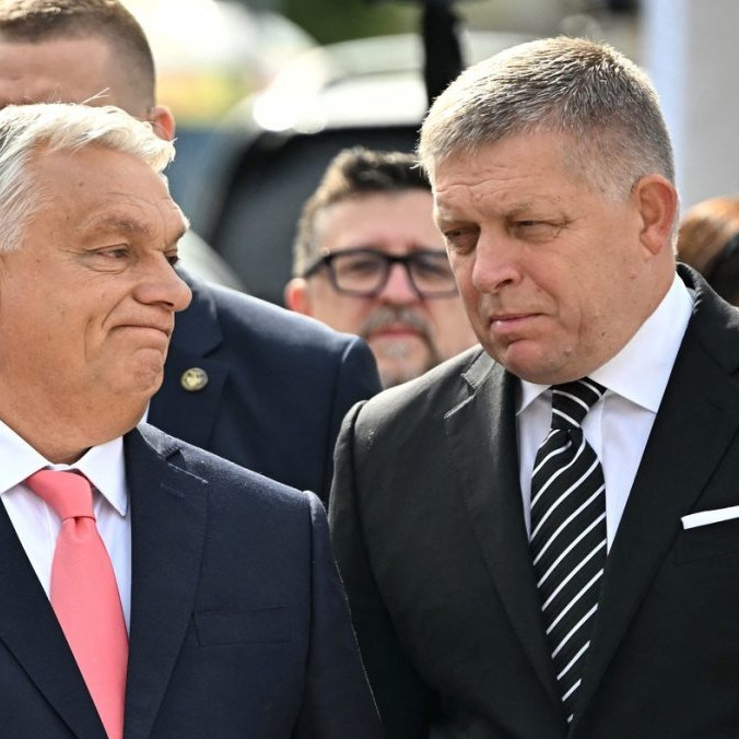 Robert Fico s Viktorom Orbánom.